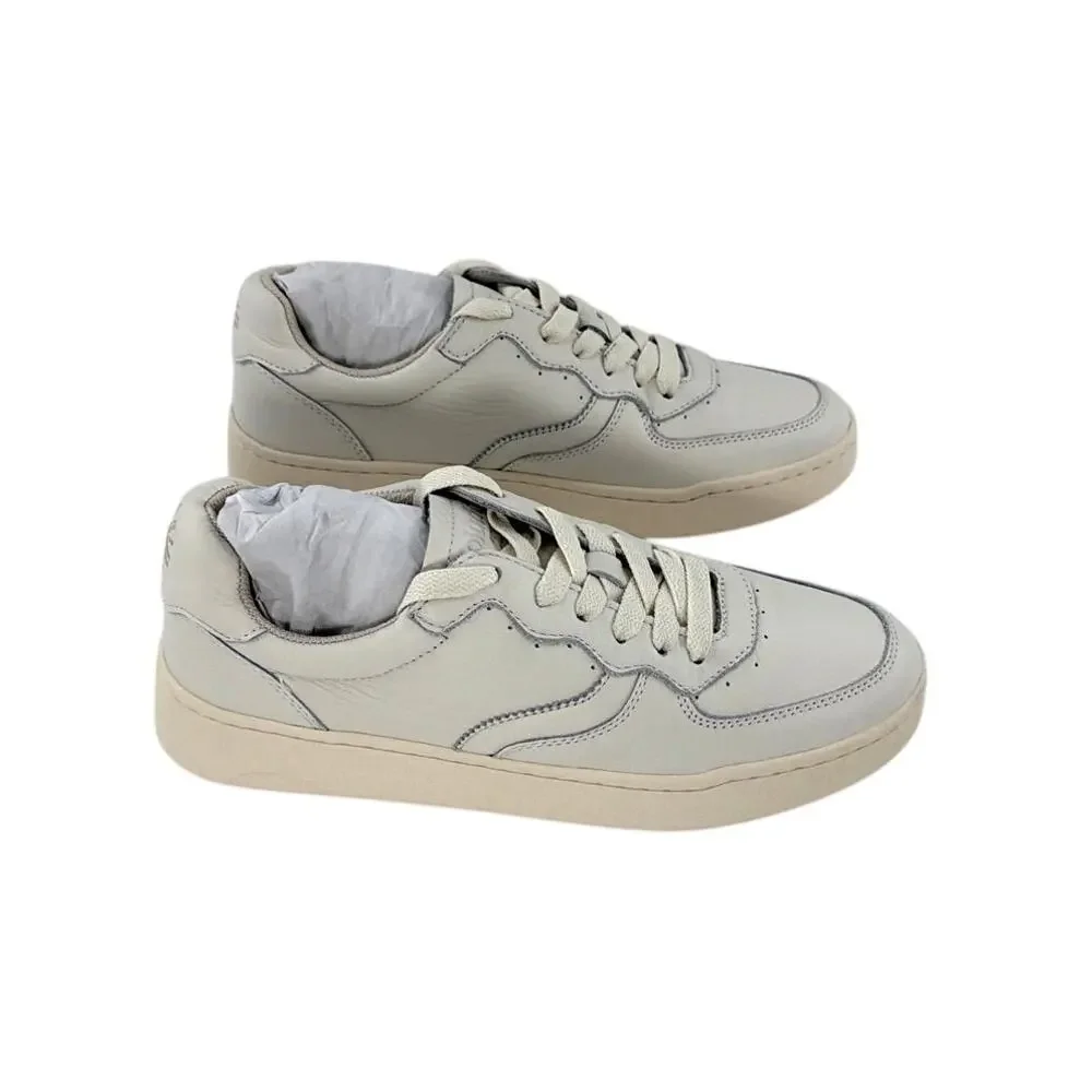 Soludos Women's White Leather Roma Retro Sneakers Size 8